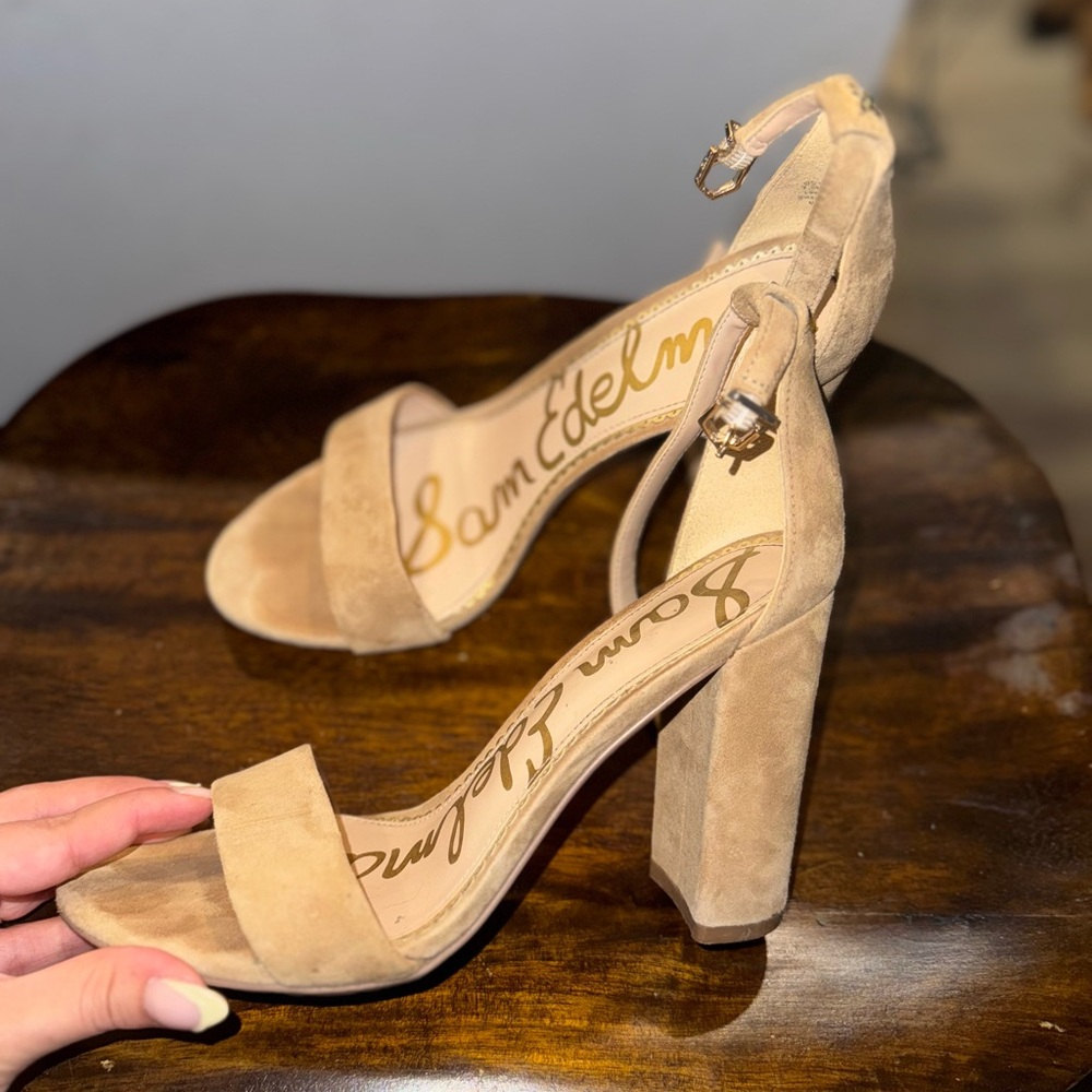 Sam Edelman Tan Suede Women's Heels
